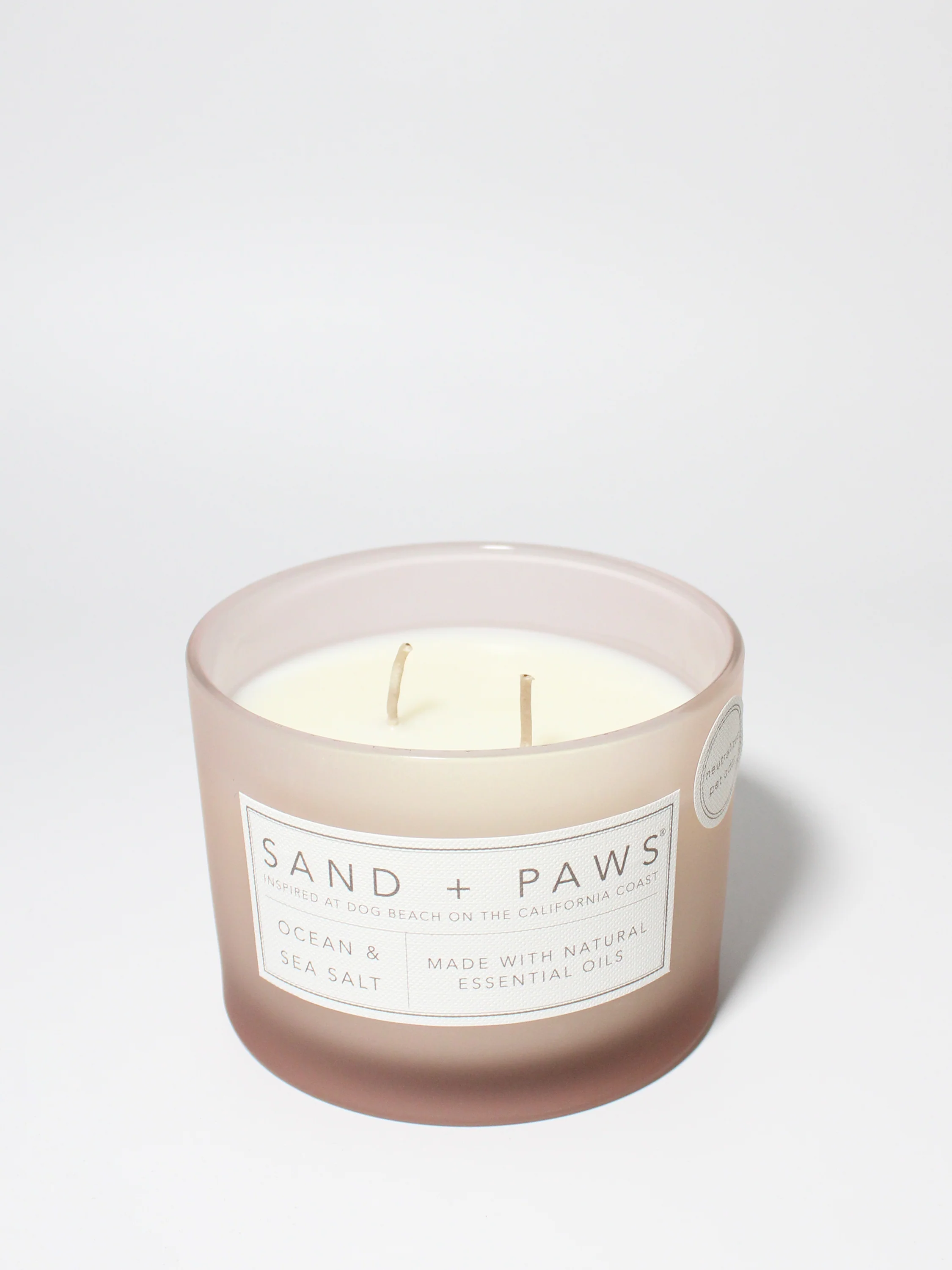 Sand + Paws Ocean & Sea Salt 12 oz scented candle - Image 3