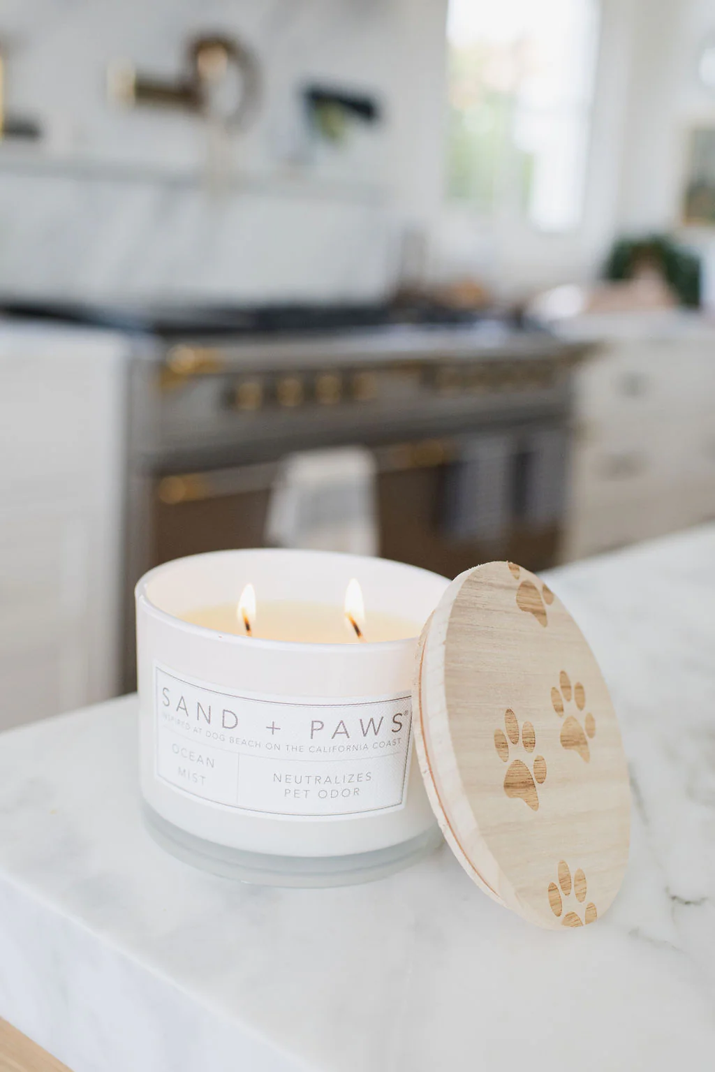 Sand + Paws Ocean Mist 12 oz scented candle - Image 5