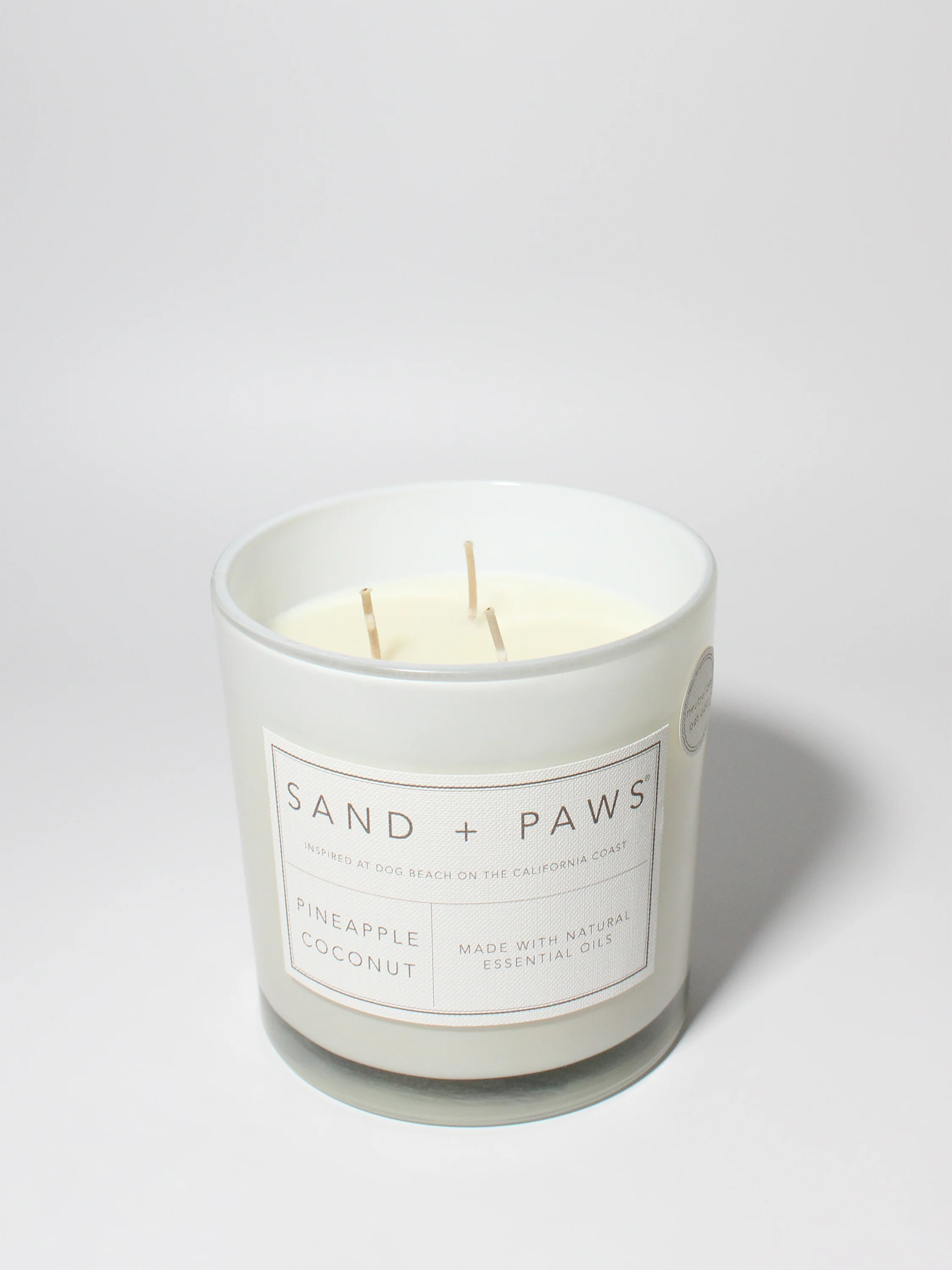 Sand + Paws Pineapple Coconut 21 oz scented candle - Image 3