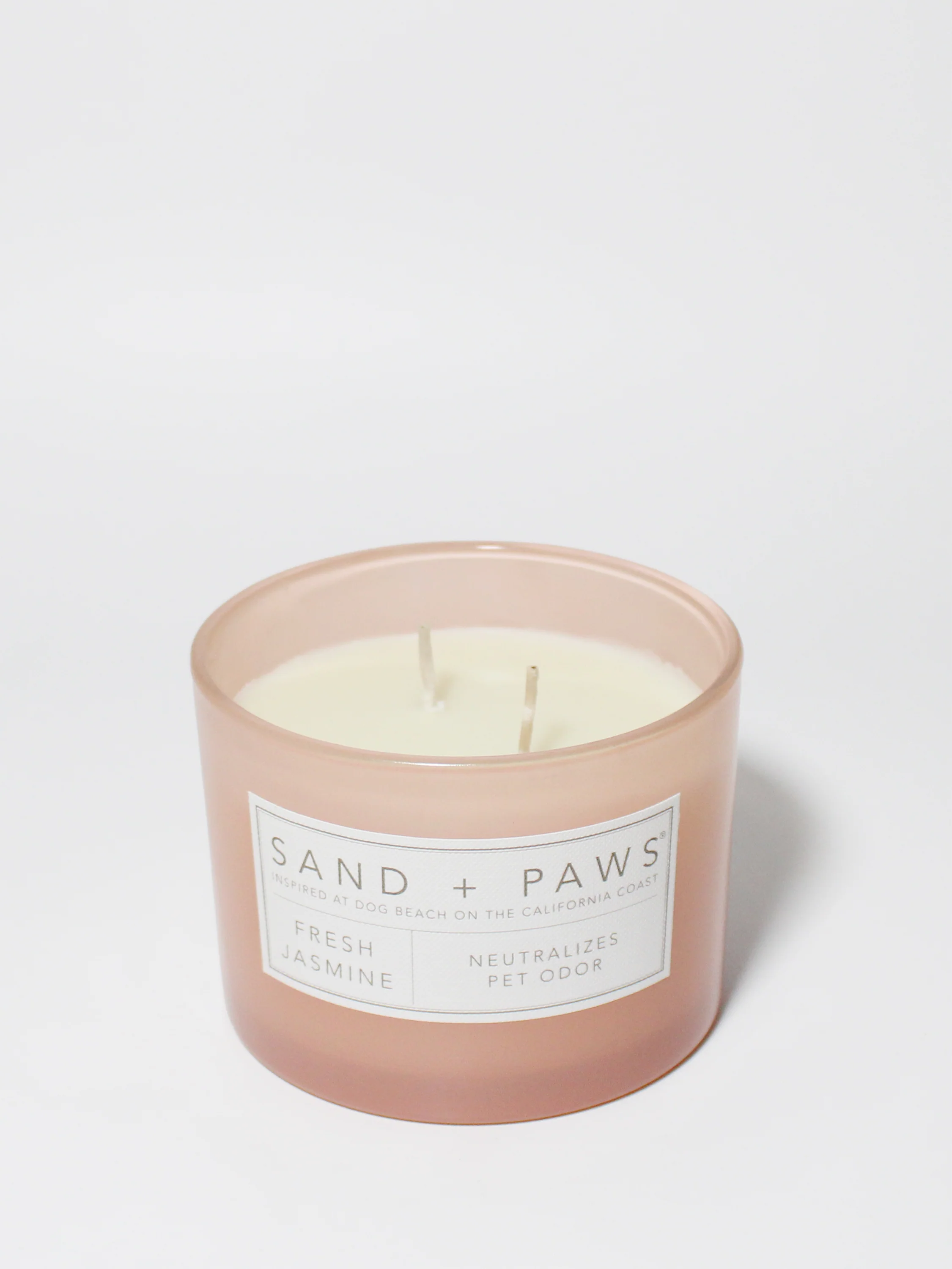 Sand + Paws Fresh Jasmine 12 oz scented candle - Image 3