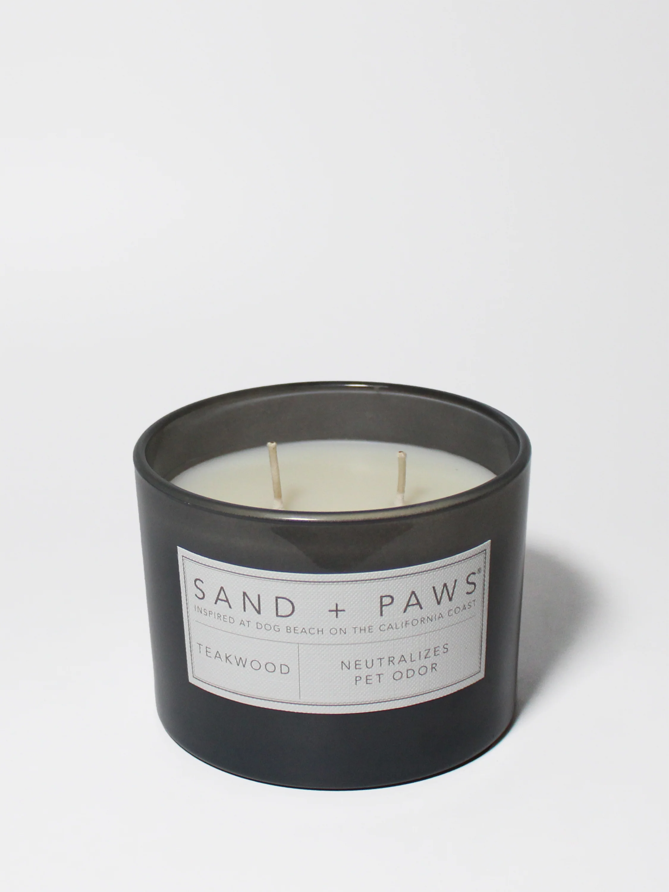 Sand + Paws Teakwood 12 oz scented candle - Image 3