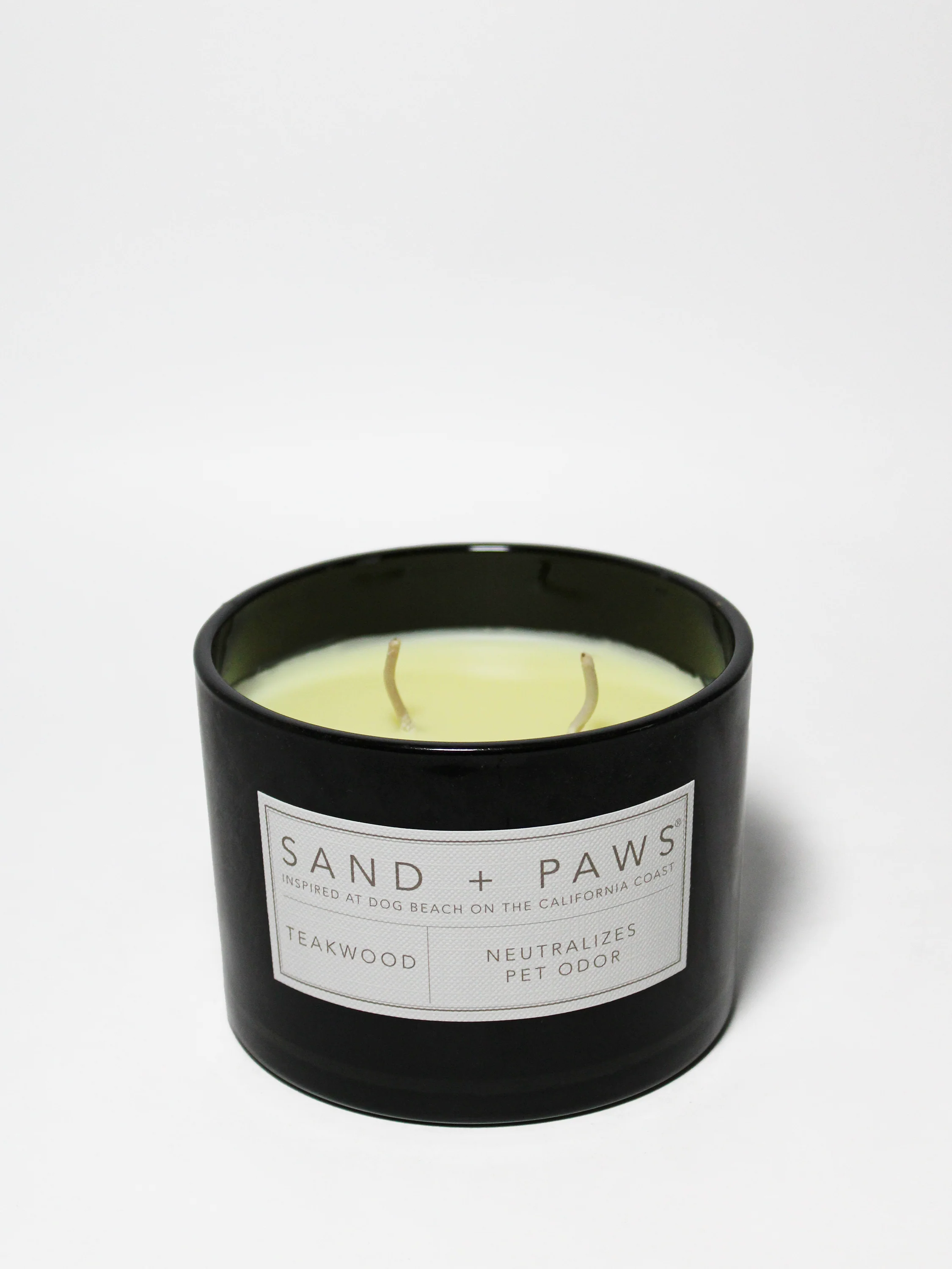 Sand + Paws Teakwood 12 oz scented candle - Image 3