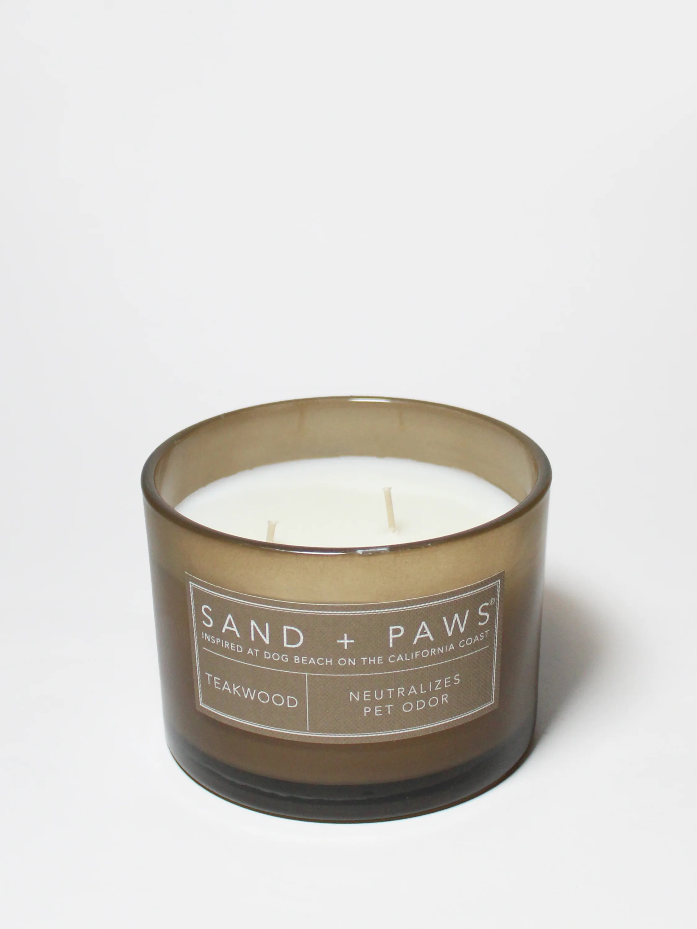 Sand + Paws Teakwood 12 oz scented candle - Image 3